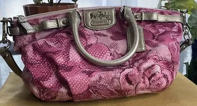 Coach Madison Sophia Pink Floral Shoulder Bag Limited Edition 19643 • $69