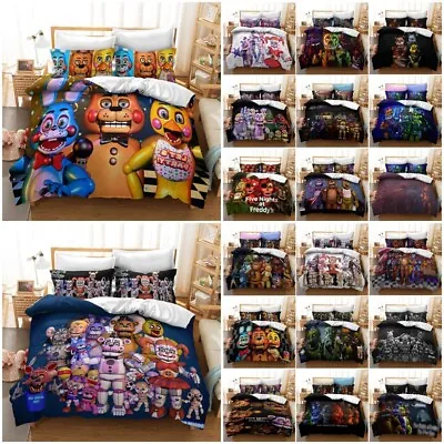 $45.99 • Buy Five Nights At Freddy's Duvet/Quilt/Cover PillowCase Bedding Set All Size Gift