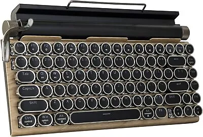 Typewriter-Style Retro Mechanical Keyboard LED Backlight 83 Keys Bluetooth • $149.99
