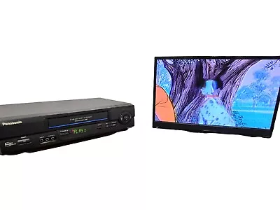 Panasonic Blue Line VCR Player PV-V4601 4 Head Hi-Fi Omnivision VHS No Remote • $44.99