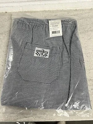 Chaud Devant Men's Baggy Blue Check Chef Cook Trousers Pants Kitchen Size XXL • £6.99