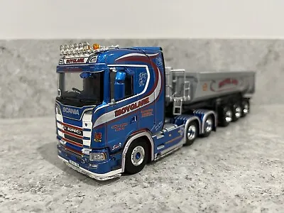 WSI - 01-3341 - Scania S 6x2 Tag Axle & Half Pipe Tipper - Moyglare - 1:50 - New • $483.56