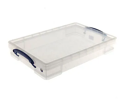 £12.99 • Buy Really Useful Plastic Clear Box A3 Paper Storage Drip Cakes Tray 10 Litre