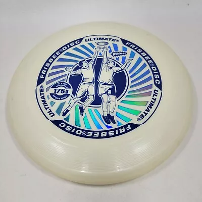 £5.66 • Buy Wham-O Ultimate Frisbee Disc White 10.5  Blue Foil Stamp 175g Sport Disc 
