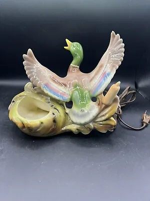 Vintage Mid Century Flying Duck TV Lamp Planter Works • $31.49