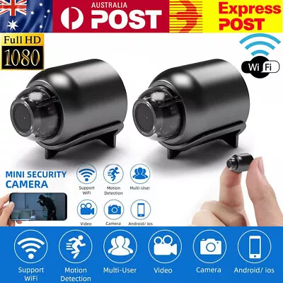 HD 1080P Mini Hidden Spy Camera Wireless WiFi Night Vision Cam Motion Detection • $21.99