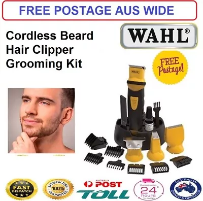 WAHL Mens Pro Cordless Grooming Kit Shaver Trimmer Clipper All In One Electric • $79