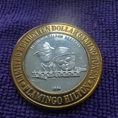 $39.95 • Buy 1994 Blues Brothers Flamingo Hilton Casino $10 Gaming Token .999 Pure Silver L.E