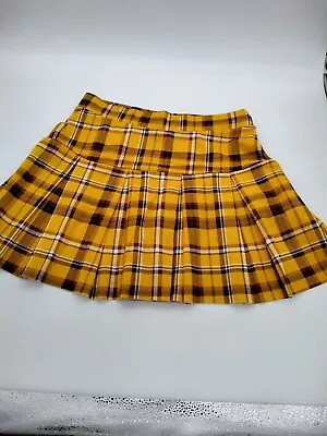 Jolie And Jay Yellow Pleated Mini Skirt XL • $9.99