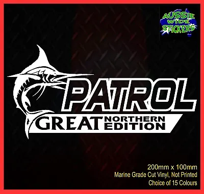 $6.90 • Buy PATROL Stickers Accessories Ute Car MX Funny Decal GREAT NORTHERN 200mm