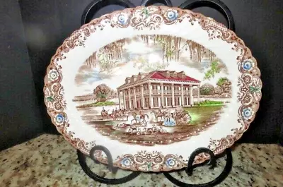 13  Platter -  Heritage Hall Brown - Johnson Brothers #4411 Ironstone • $7.99