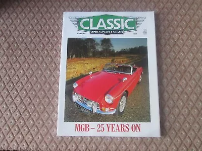 Classic And Sportscar October 1987 MGB 25 Years On Plus Much More • $21.14