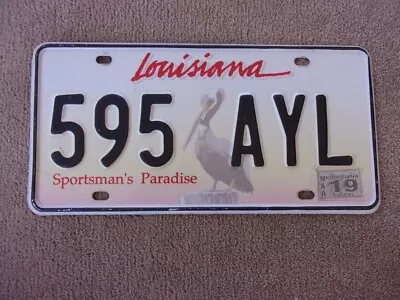 2019 LOUISIANA Pelican License Plate 595 AYL • $7