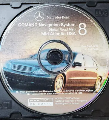 1999 Mercedes Benz Command Navigation GPS CD # 8 Map Disc #Q6 46 0032 Ver 4/99 • $39