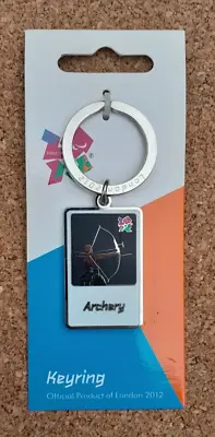 Official London 2012 Paralympic Games Archery Keychain Keyring New! • £9.95