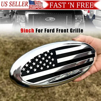 $10.99 • Buy 9  For Ford F150 F350 US Flag Oval Emblem Badge FRONT GRILL Tailgate Accessories