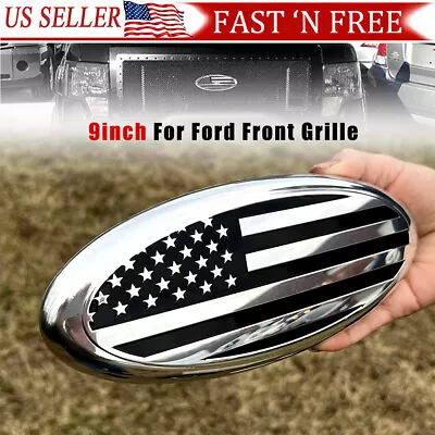 9  For Ford F150 F350 US Flag Oval Emblem Badge FRONT GRILL Tailgate Accessories • $11.99