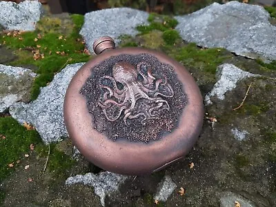 Kraken Octopus Hip Flask Whiskey Hip Flask In Steam Punk Style Withwithout The • $95