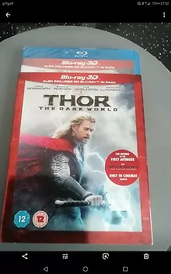 Thor The Dark World (3D + 2D Blu-ray 2014) Brand New. Cert 12. Incl Slip Cover • £6