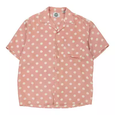 Silks Polka Dot Short Sleeve Shirt - Large Pink Silk • £20.70