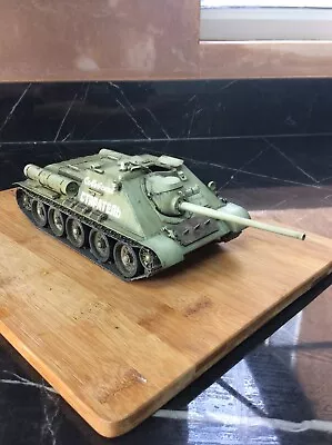 1/35 Soviet Su85 Tank Destroyer Model Tank Kit Built And Painted  • £70