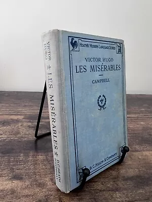 Vintage Les Miserables By Victor Hugo 1927 Hardcover Edited By Flora Campbell • $19.99