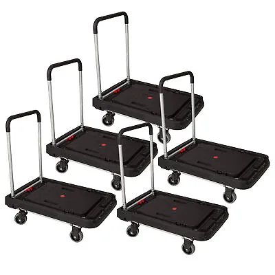 Magna Cart FFXL Folding Platform Transport Cart Dolly 500lb Capacity (5 Pack) • $599.95