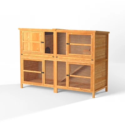 £259.99 • Buy 5ft Chartwell Double XL Rabbit Wooden Guinea Hutch Run Deluxe Garden Pet Home 
