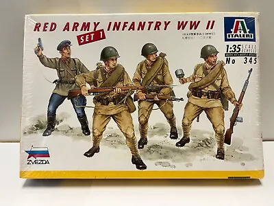 1/35 Italeri Set 1 WWII Soviet Infantry Russian Red Army Figures Model Kit • $8