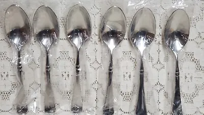 Mikasa French Countryside Oval Soup Spoons 7 1/4  18/10 Stainless Steel Set Of 6 • $36.83