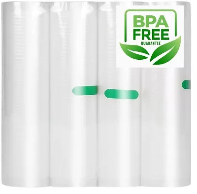 $26.98 • Buy 11 X 25 Vacuum Sealer Bags Roll For Food Saver, Seal A Meal Vac Sealers Rolls 4