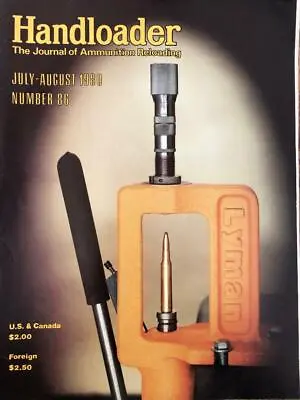 Handloader Ammunition Reloading Journal  - July - Aug 1980 • $9.50