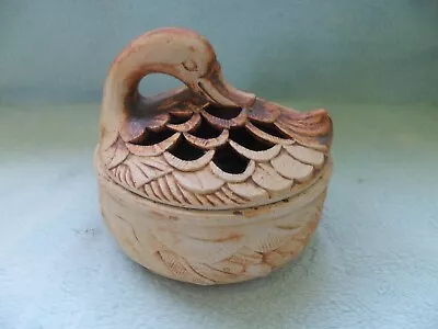 Vintage Quantock  Pottery Duck  Pot Pouri • £6
