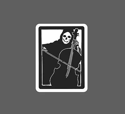 Grim Reaper Sticker Violin Waterproof NEW - Buy Any 4 For $1.75 EACH Storewide! • $2.95