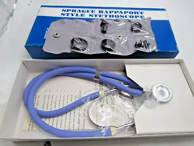 Sprague Rappaport Stethoscope Purple Model No. 105 Prestige Medical Vintage New • $19