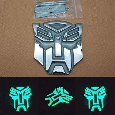 $16.99 • Buy 3D Metal Mount Front Grill Chrome Transformers Autobot Auto Badge Grille Emblem