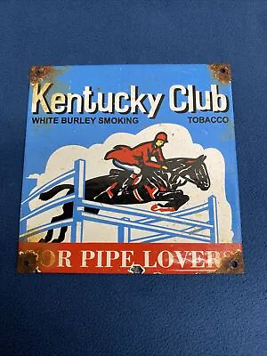 Kentucky Club Pipe Tobacco Vintage Style Porcelain Sign Pipe Lovers • $58.99