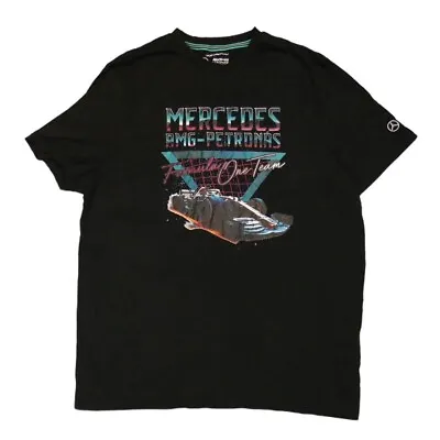 Mercedes AMG Petronas F1 T-Shirt Formula 1 Black - Size Men's 2XL • £19.99