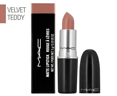 MAC Matte Lipsticks Velvet Teddy PRO Shade Full Size Lipstick (Boxed) • £7.95