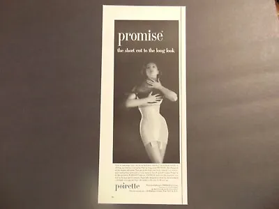 1955 POIRETTE PROMISE LONG LINE GIRDLE Vintage Art Print Ad • £5.79