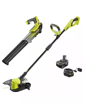 Ryobi ONE+ 18V 13  Trimmer/Weed Eater And Blower W/ Battery & Charger • $105