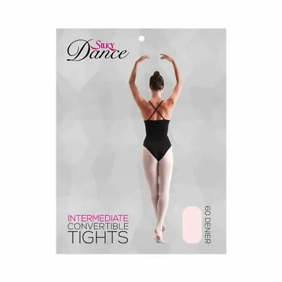 £5.45 • Buy Silky Girls Intermediate Convertible Dance Ballet Tights - 60 Denier