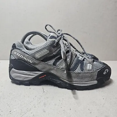 Salomon  Women's Low Trekking Camping Shoes Suede/mesh Grey Size Uk7.5 Eu 41 • £30.95