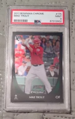 2011 Bowman Draft Mike Trout #101 Rookie RC PSA 9 • $242