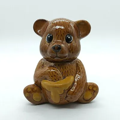 Vintage Ceramic Brown Bear Honey Pot With Lid Preowned • $14.50