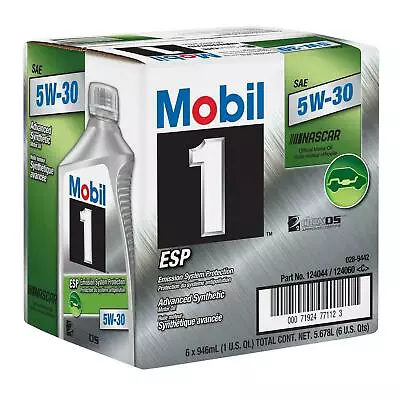 Mobil 1 ESP Full Synthetic Motor Oil 5W-30 1 Quart Case Of 6 • $75