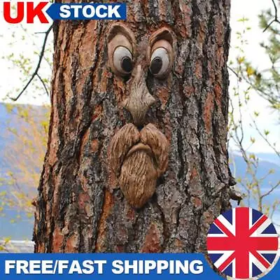 Resin Bark Face Decoration Durable DIY Tree Trunk Features For Outdoor Ornaments • £8.19