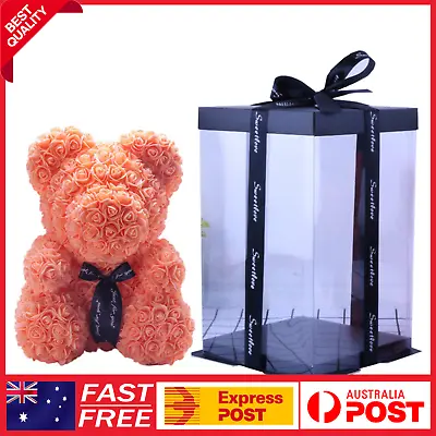 $8.99 • Buy Cute Rose Bear 25CM Rose Teddy Bear Foam Valentines DAY & BIRTHDAY GIFT New