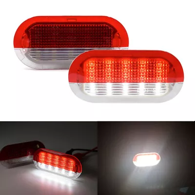 $14.59 • Buy LED Red/White LED Door Courtesy Light For VW Golf MK3 MK4 Bora Jetta Polo Vento