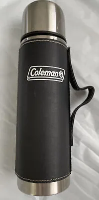 $10.99 • Buy Coleman Stainless Steel 16 Oz. Vacuum Bottle Thermos Flask W/ Black Handle! Cool